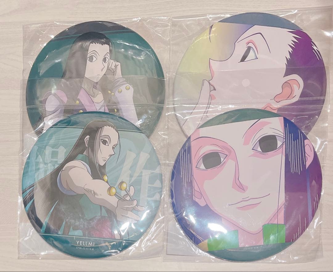 HUNTER×HUNTER イルミ　ゾルディック　BIG缶バッジ　歩み　戦う背中