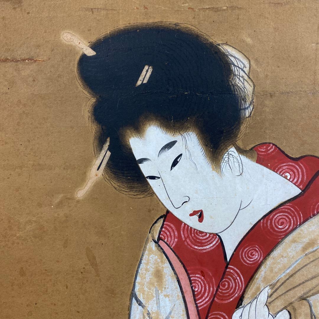 掛け軸 美人画 浮世絵 年中掛け 古画