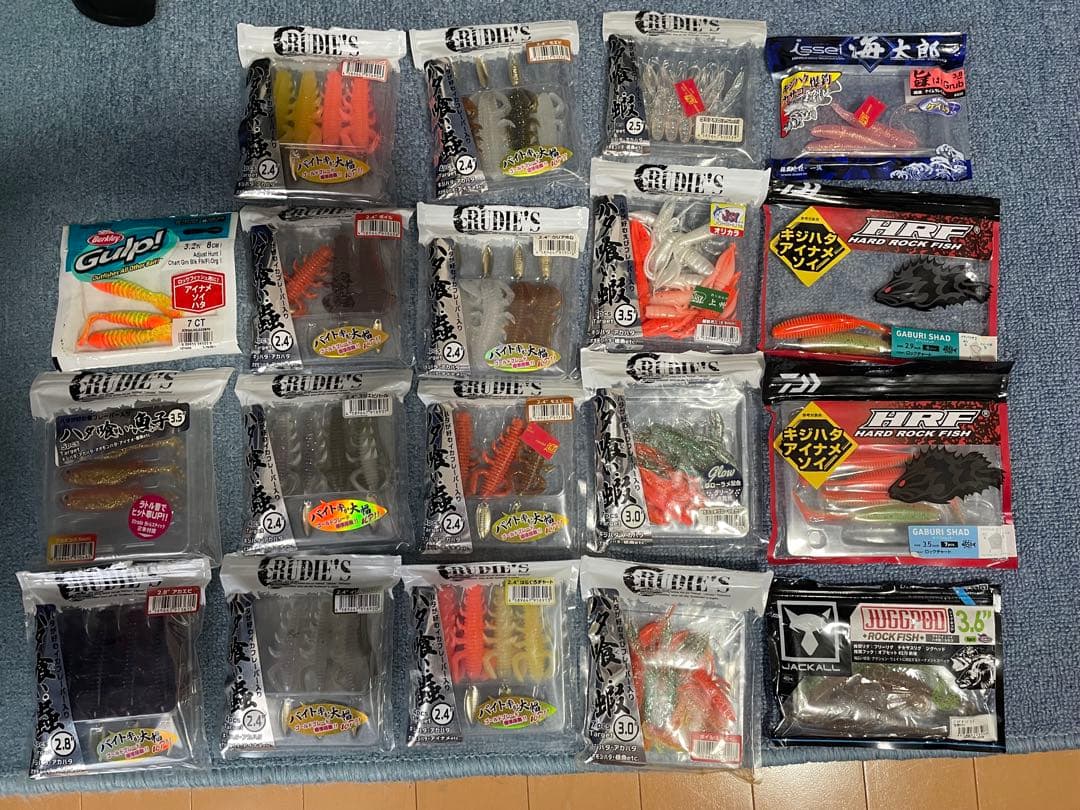 【結人さん専用】ワームセット（ハタ喰い蟲メイン）とDaiwa収納ケース　根魚