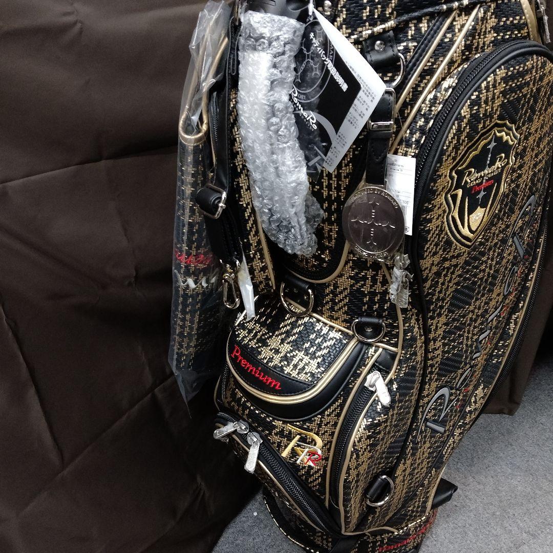 【新品、未使用】RomaRo　PREMIUM　ブラック/シルバー　キャディバッグ