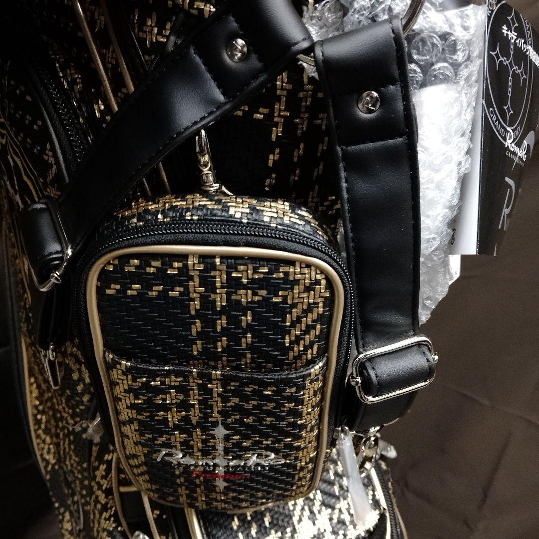 【新品、未使用】RomaRo　PREMIUM　ブラック/シルバー　キャディバッグ