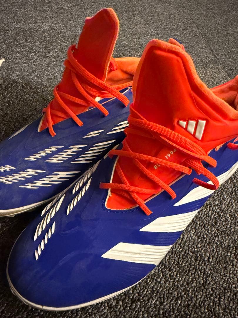 adidas Predator サッカーシューズ 青/オレンジ