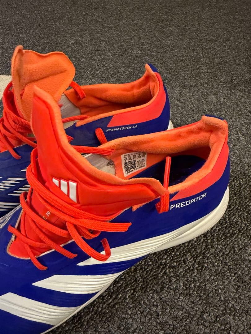adidas Predator サッカーシューズ 青/オレンジ