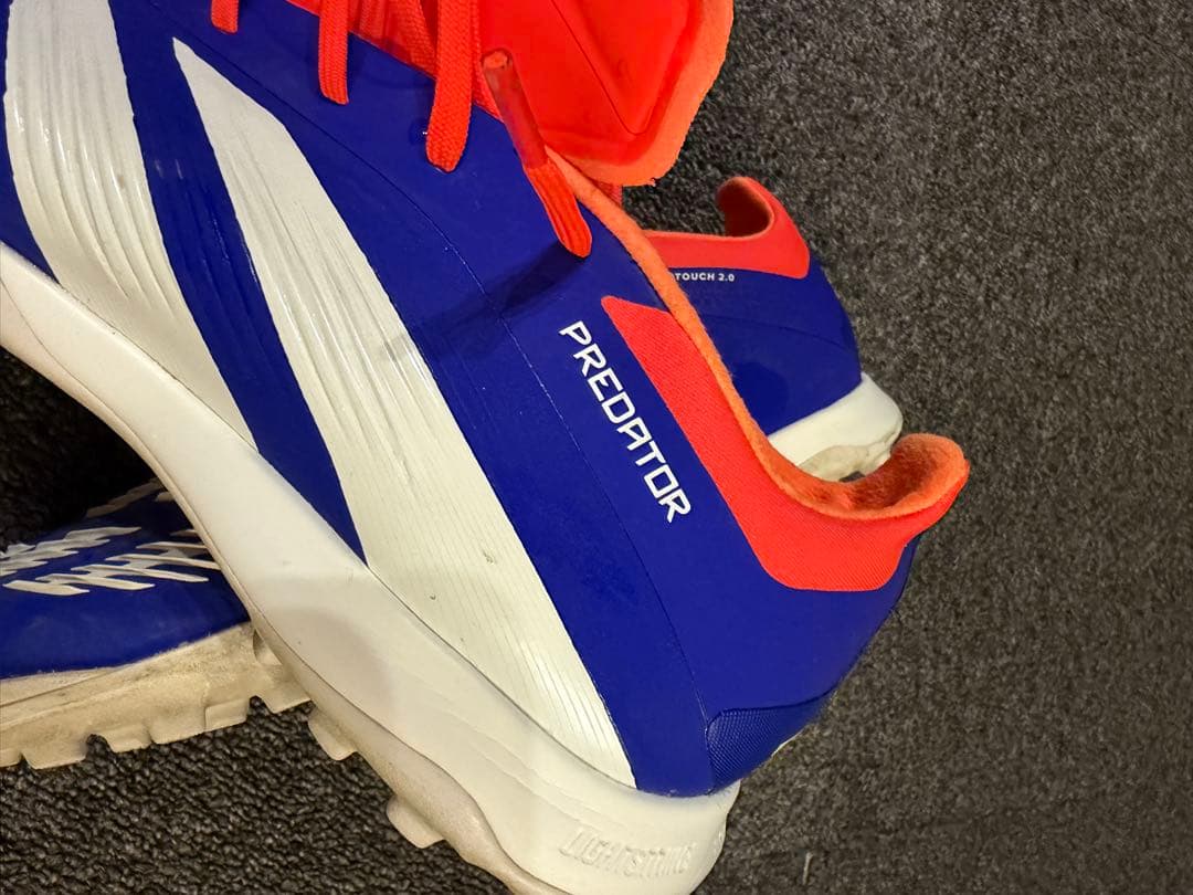 adidas Predator サッカーシューズ 青/オレンジ