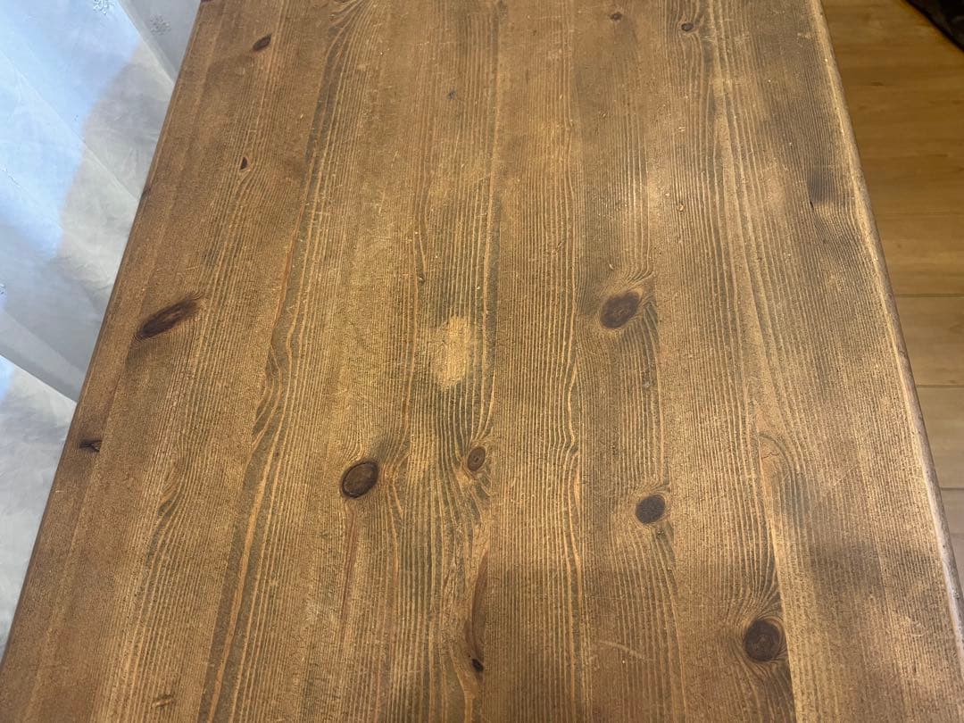 100✕45 カウンターテーブル　ウォールナット　無垢材　アイアン脚