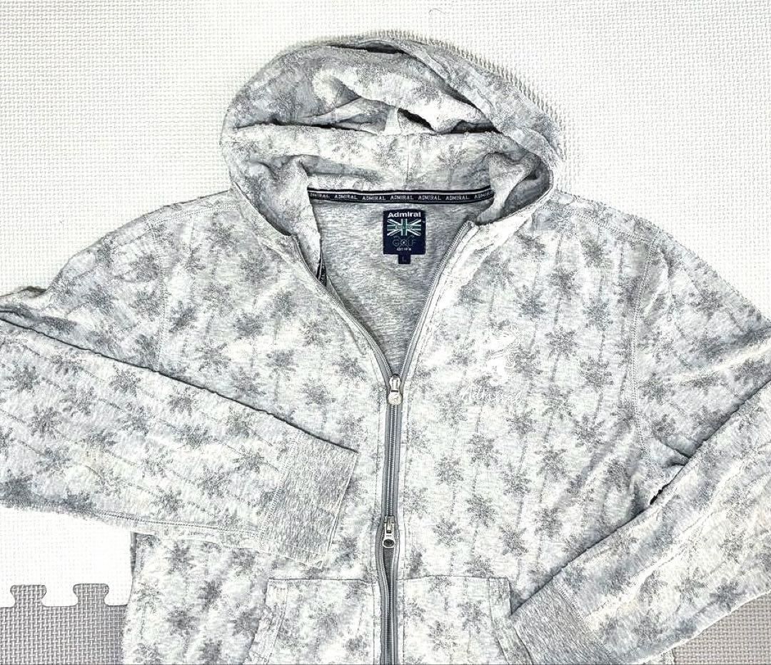 アドミラル ストレッチフルジップパーカー（L.GRAY／L）