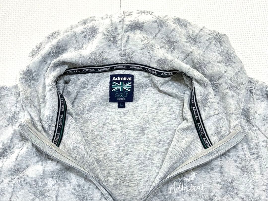 アドミラル ストレッチフルジップパーカー（L.GRAY／L）