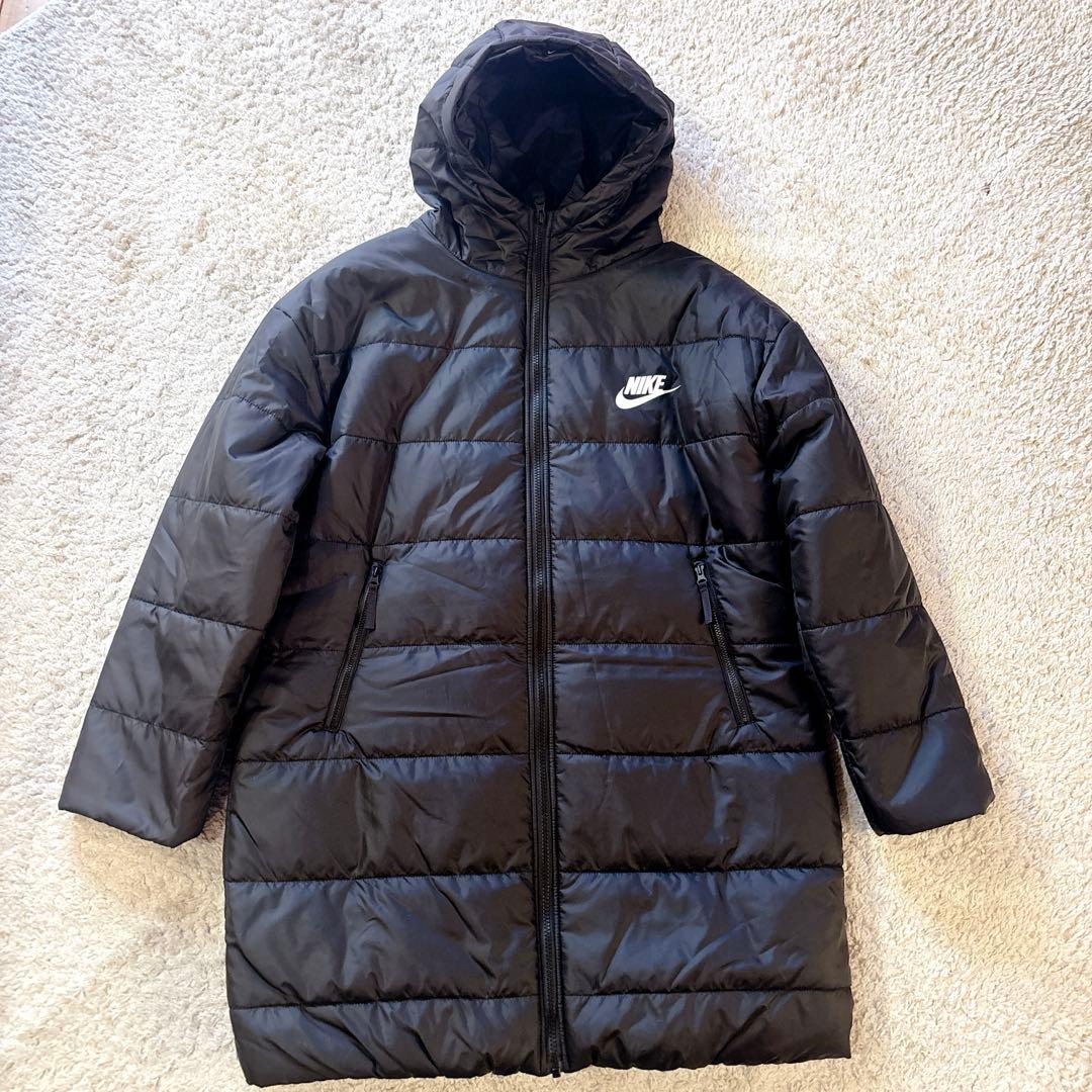 NIKE ベンチコート THERMA-FIT フード付き 黒　L