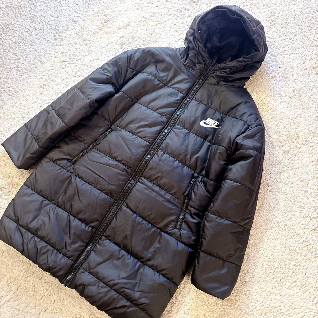 NIKE ベンチコート THERMA-FIT フード付き 黒　L