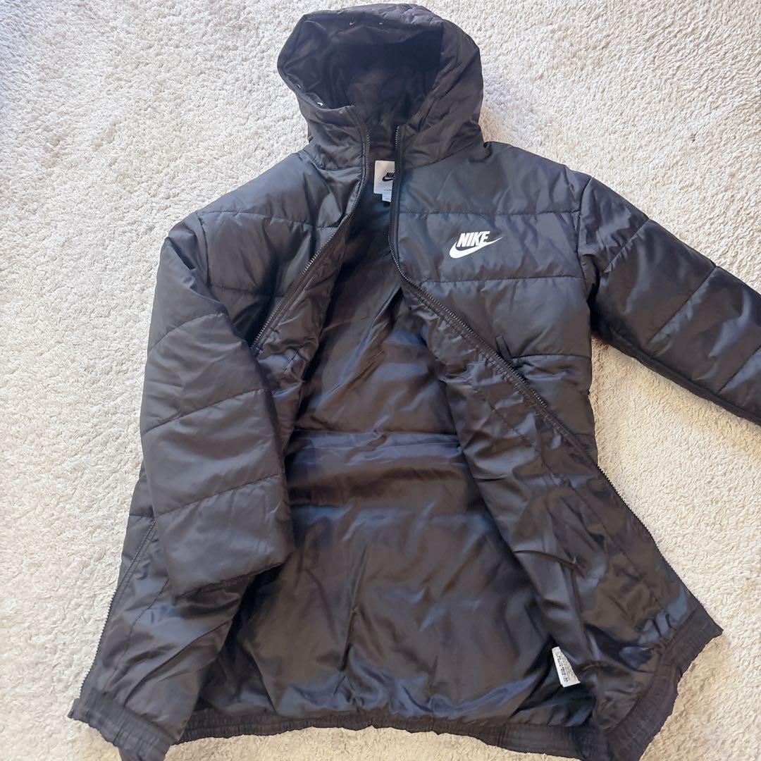 NIKE ベンチコート THERMA-FIT フード付き 黒　L