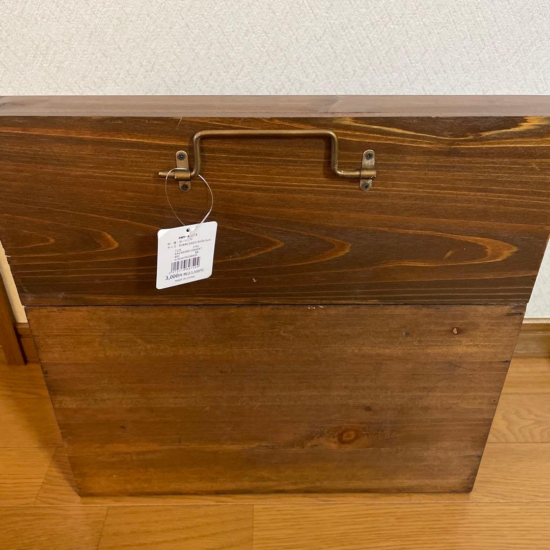 【新品未使用】salut! サリュ！リサイクルツールトランク❣️木製ツールトランク