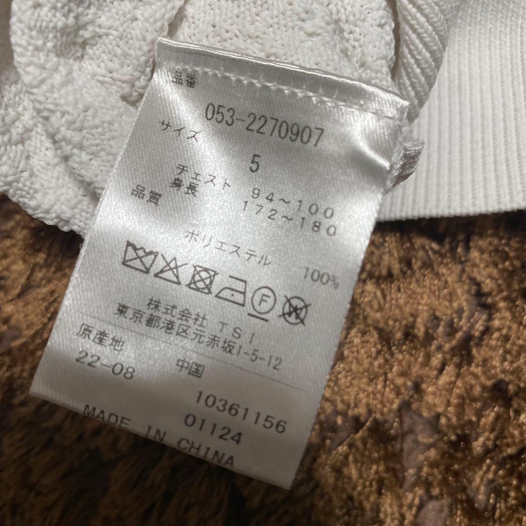 新品タグ付き！　パーリーゲイツ　花柄　クルーネックプルオーバーニット　サイズL