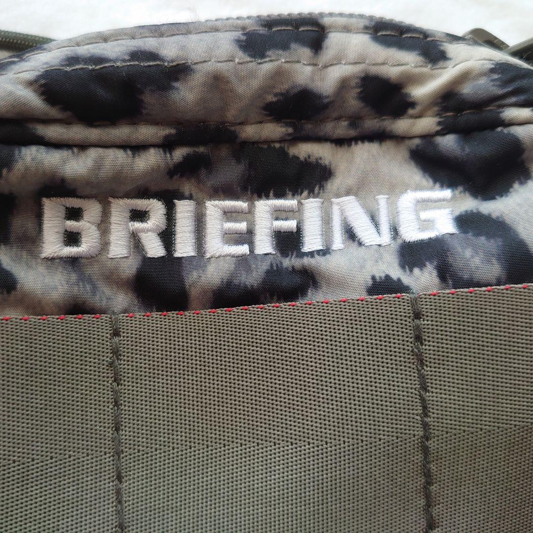 BRIEFING ヒョウ柄 ボール小物ポーチ