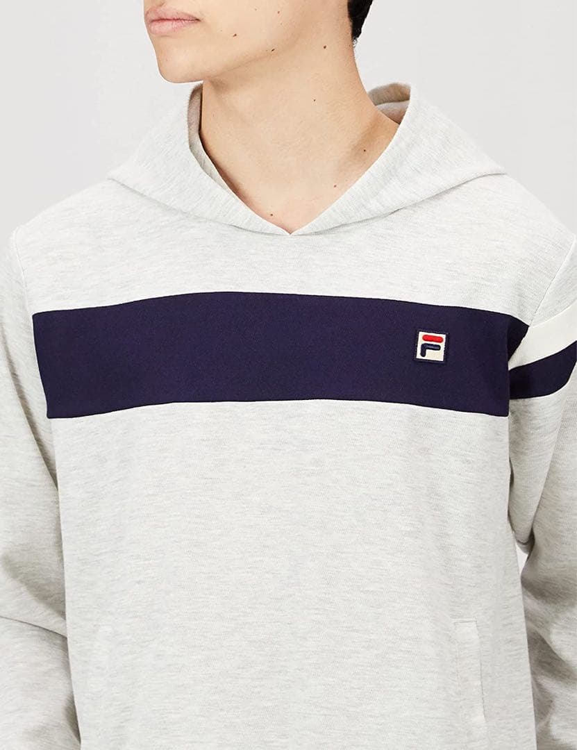 FILA フィラ テニスウェア テニスフーディープルパーカー メンズL新品グレー