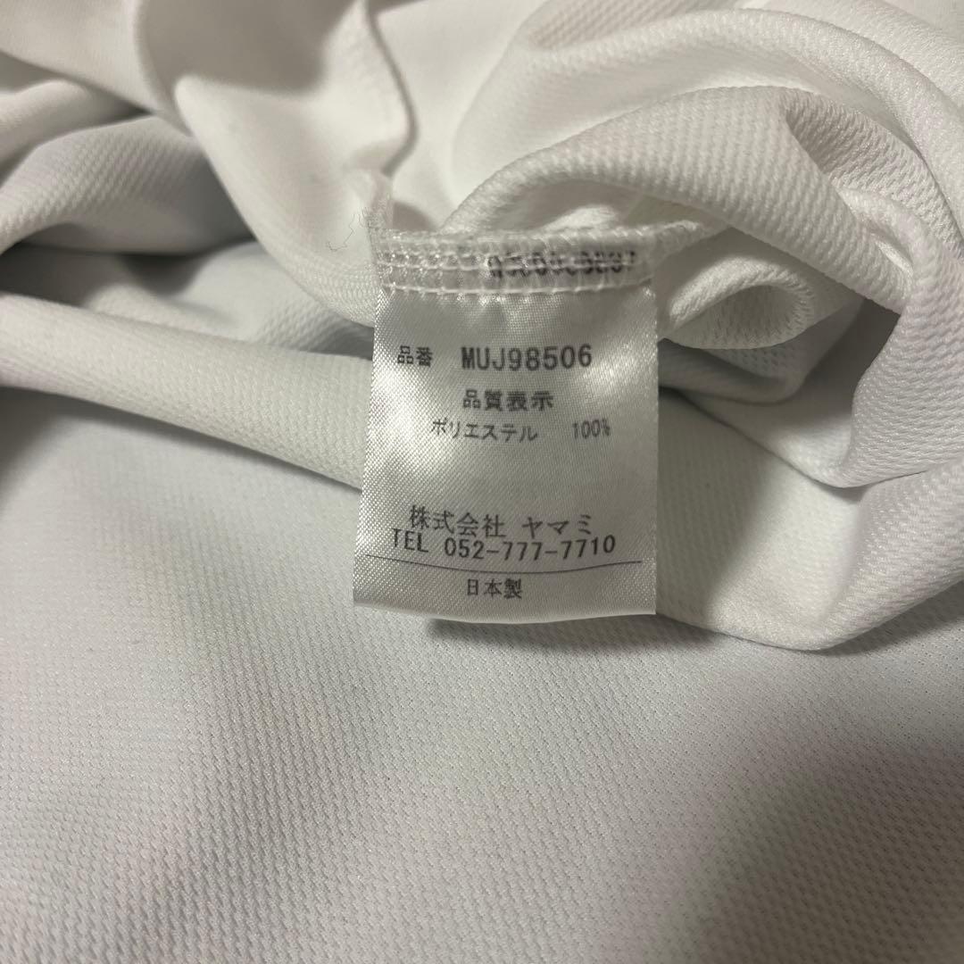 ムータマリン ゴルフ ポロシャツ M 白 バックロゴ 日本製 美品