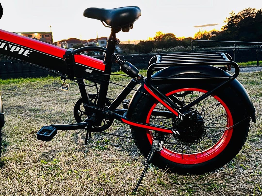 SUYIE 電動アシスト自転車 赤黒　動作確認済み