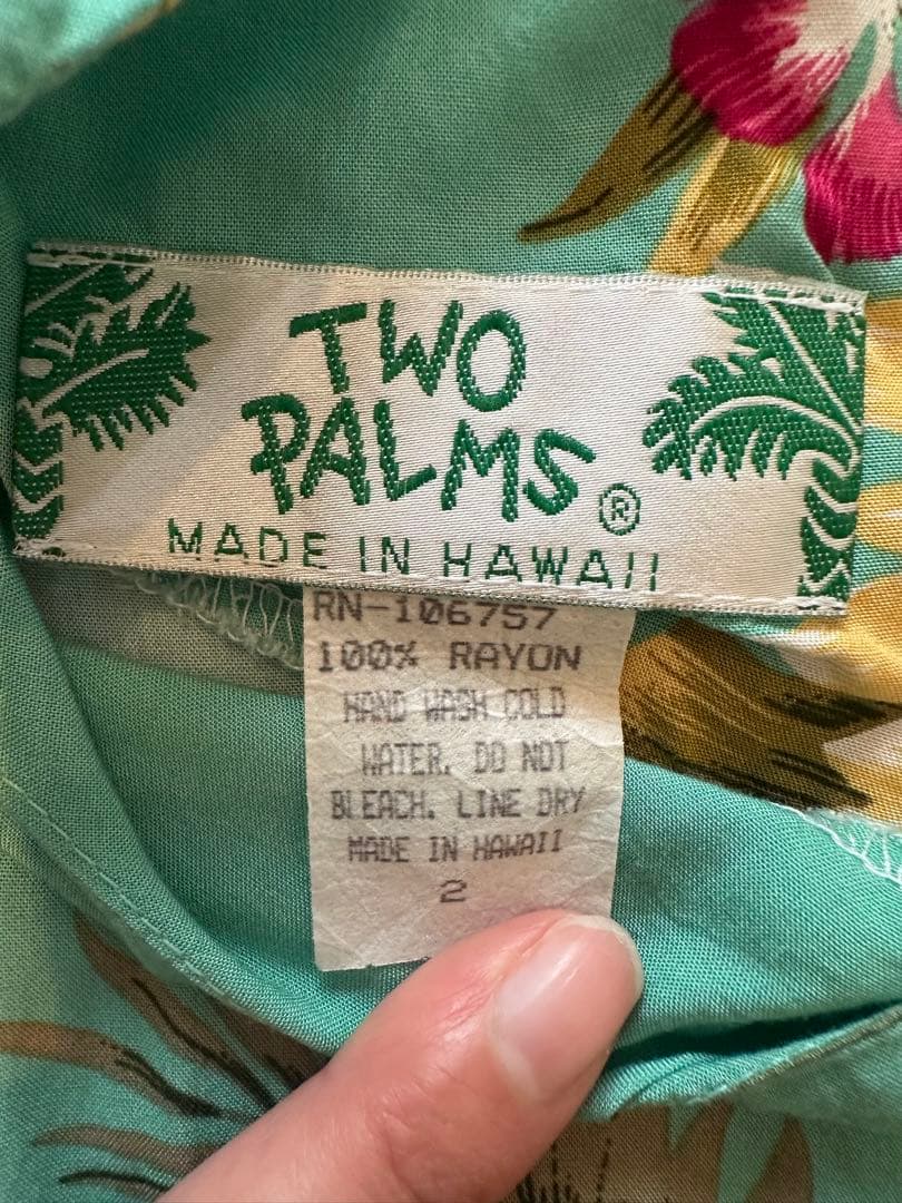 3点セット　TWO PALMS ムームー チュニック　アロハシャツ　リンクコーデ