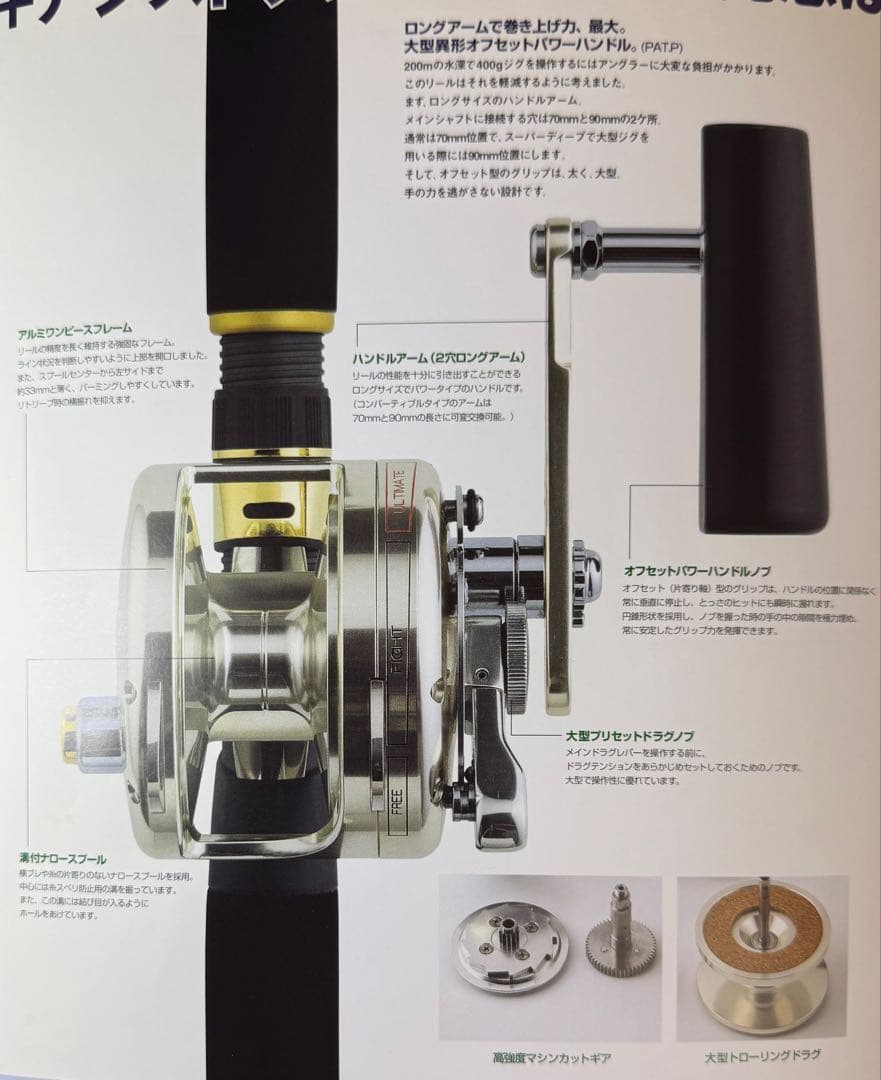 【極上品・付属品付き】Mamiya-OP MARFIX J ジギングリール！