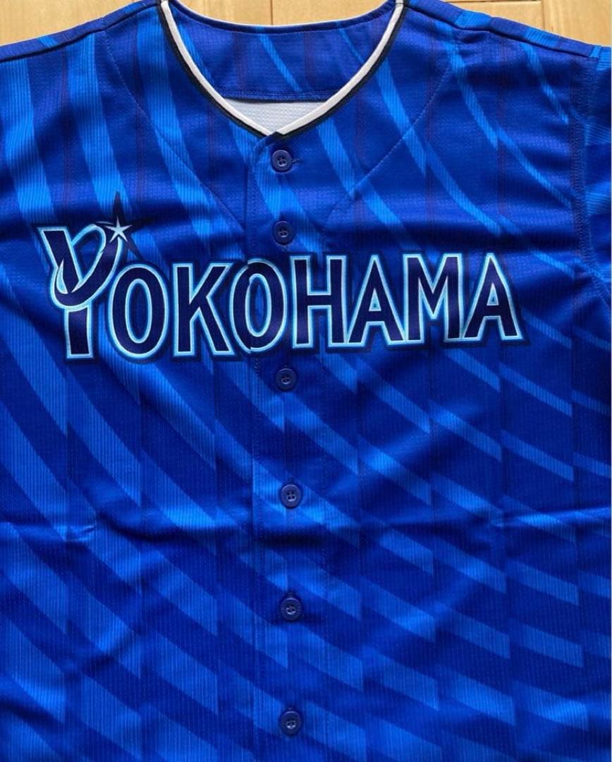 【美品】横浜DeNAベイスターズ　背番号なし　前ビジター　ユニフォーム　Mサイズ