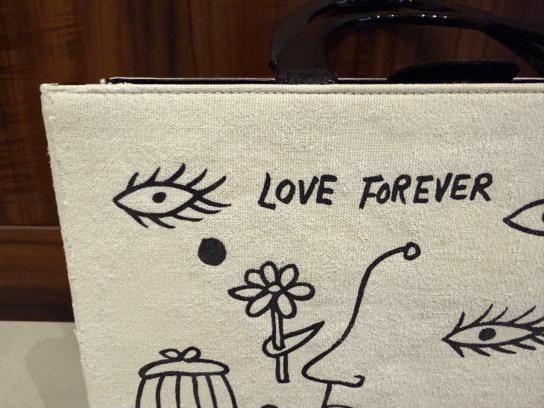 [汚れあり] 草間彌生 Love Forever ハンドバック Ed.100