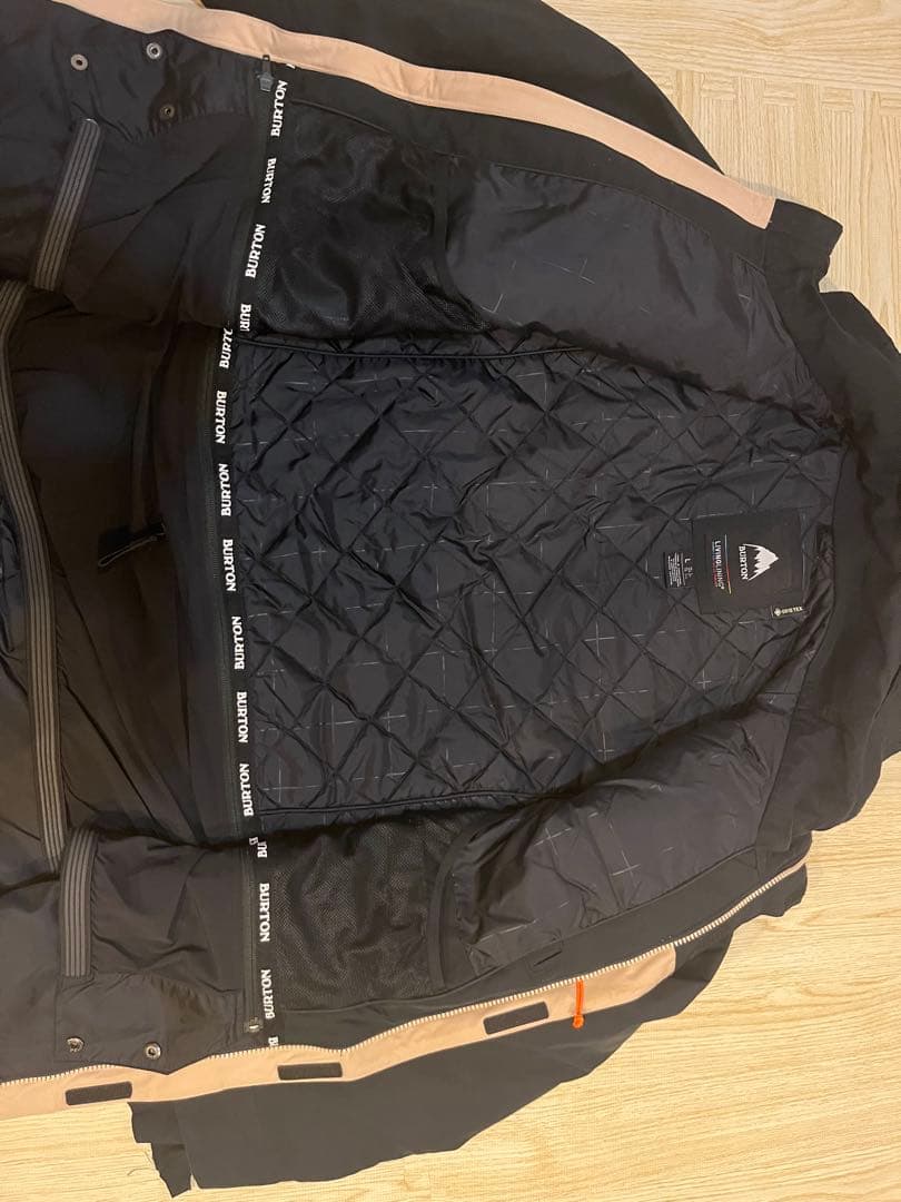 Burton GORE-TEX スノーボードウェア 女性用ベージュ/黒 L