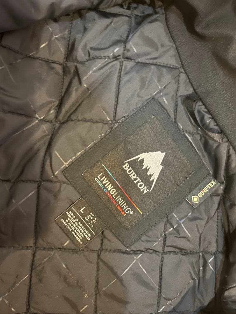 Burton GORE-TEX スノーボードウェア 女性用ベージュ/黒 L