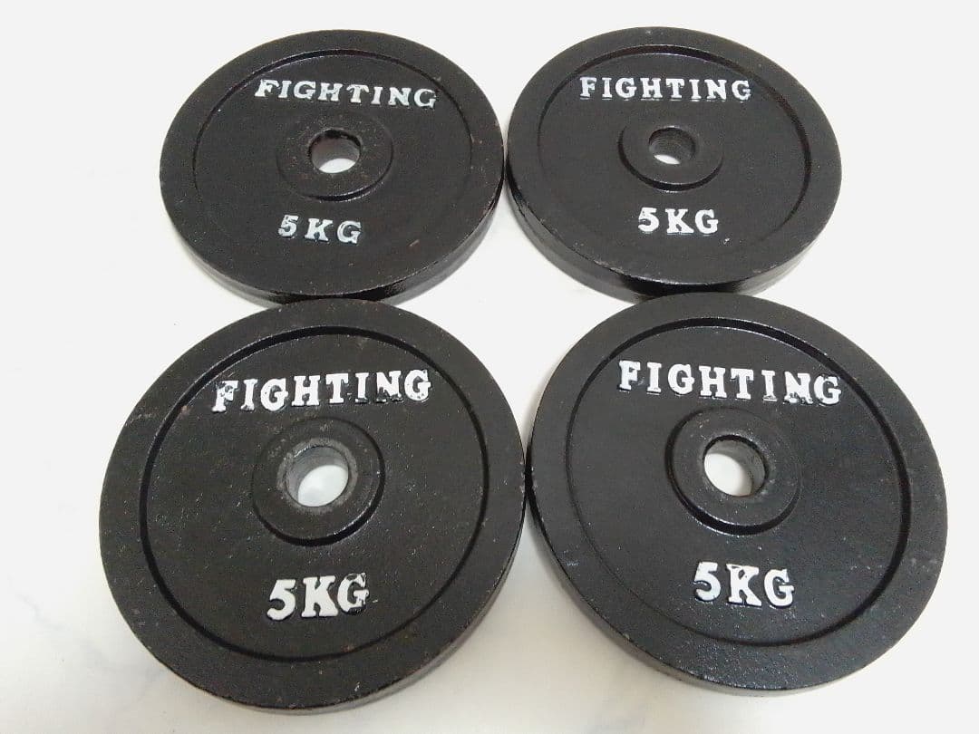 ユ*オ様 ファイティングロード ダンベル 5kg×4枚 合計20kg 28mm