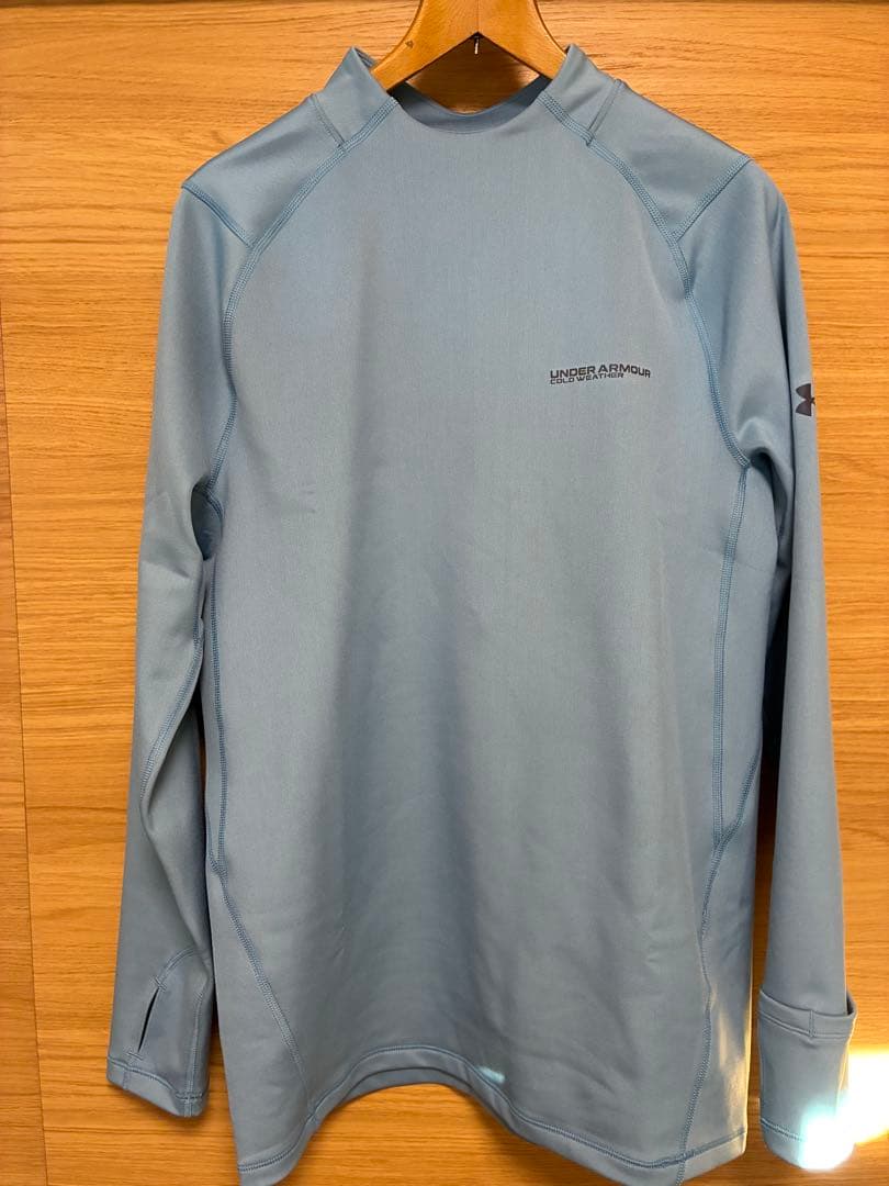 UAコールドウェザープロ　ロングスリーブ モックネック シャツ　レギンス　XL