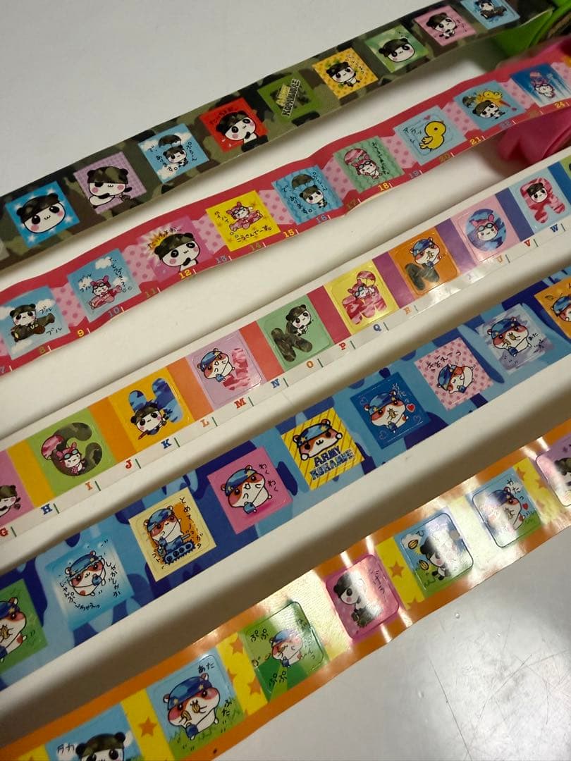 ★希少　平成　当時品　アーミーこはむ　アーミーこうさぎ　シール　ロールシール