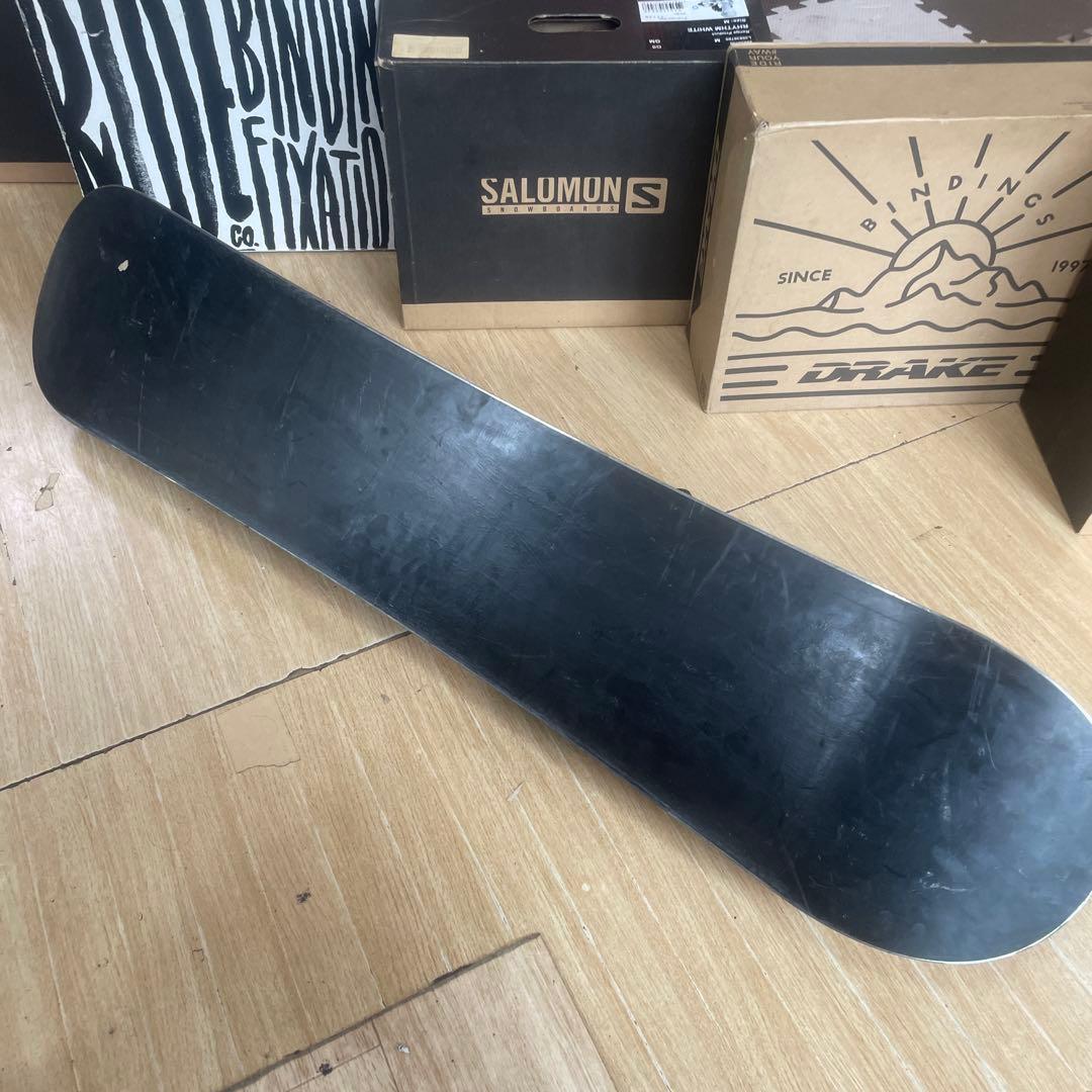 XERES×FLOW　キッズスノーボード　バイン付4点セット　108㎝