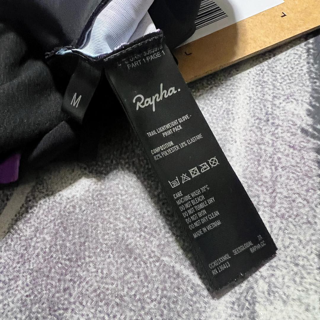 新品 Rapha トレイル ライトウェイト グローブプリントパック Mサイズ
