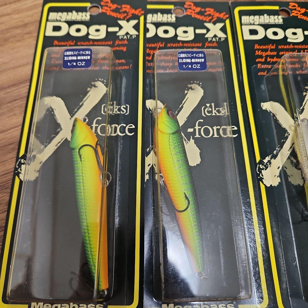 メガバスDog-x マットタイガー×2、SGライギョ×2です