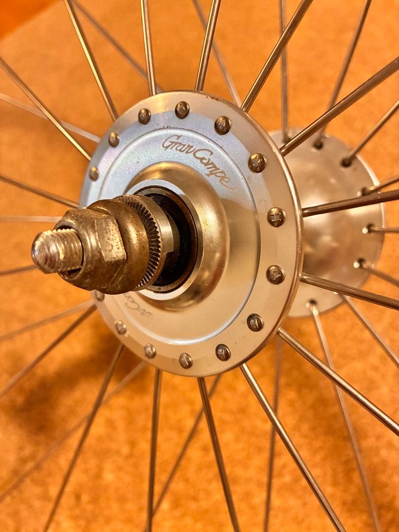 完組ホイールGranCompeハブ 700C 32H Rigidaリム ピスト