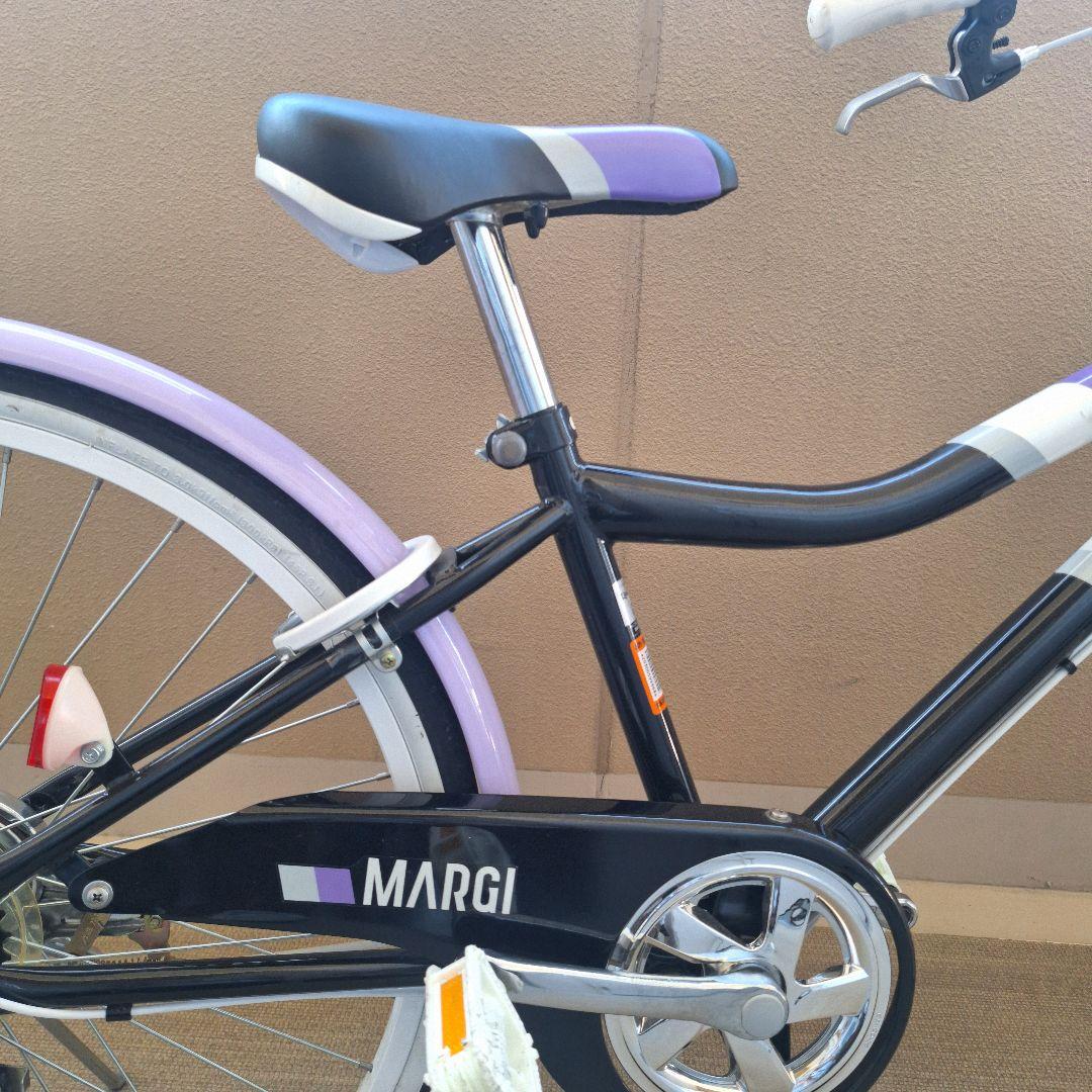 ダイワ MARGI 24インチ 子供用自転車 パープル/ブラック 引取り限定！