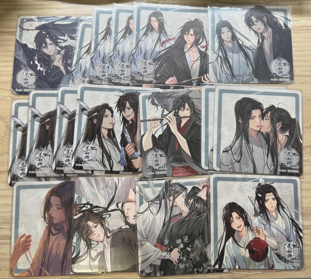 魔道祖師 THEキャラカフェ 公式茶屋　コースター　set