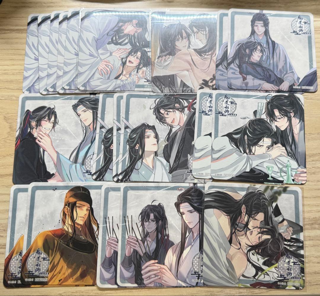 魔道祖師 THEキャラカフェ 公式茶屋　コースター　set