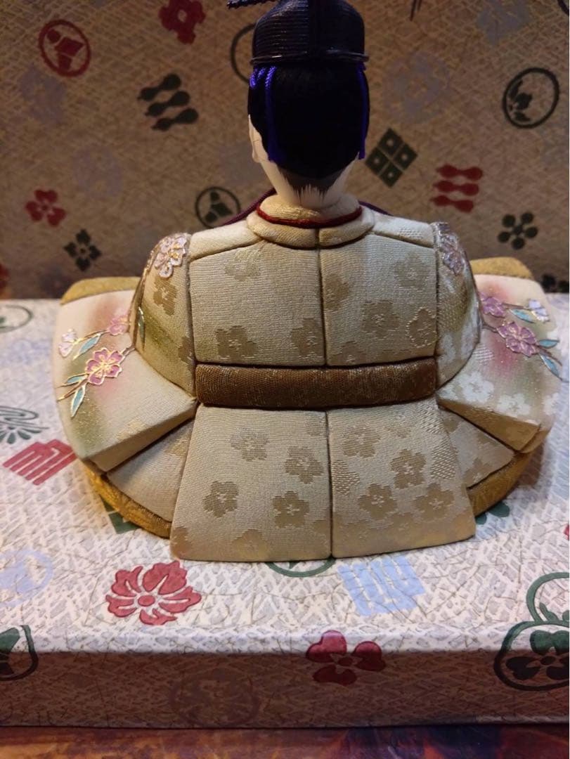 江戸木目込人形　雛人形　親王飾り　雛飾り一式　粋玉作　羽子板　匿名配送