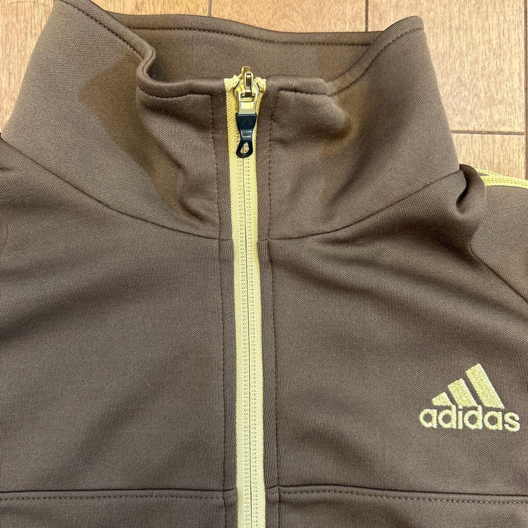 adidas ジャージ上下セット ブラウン/イエロー