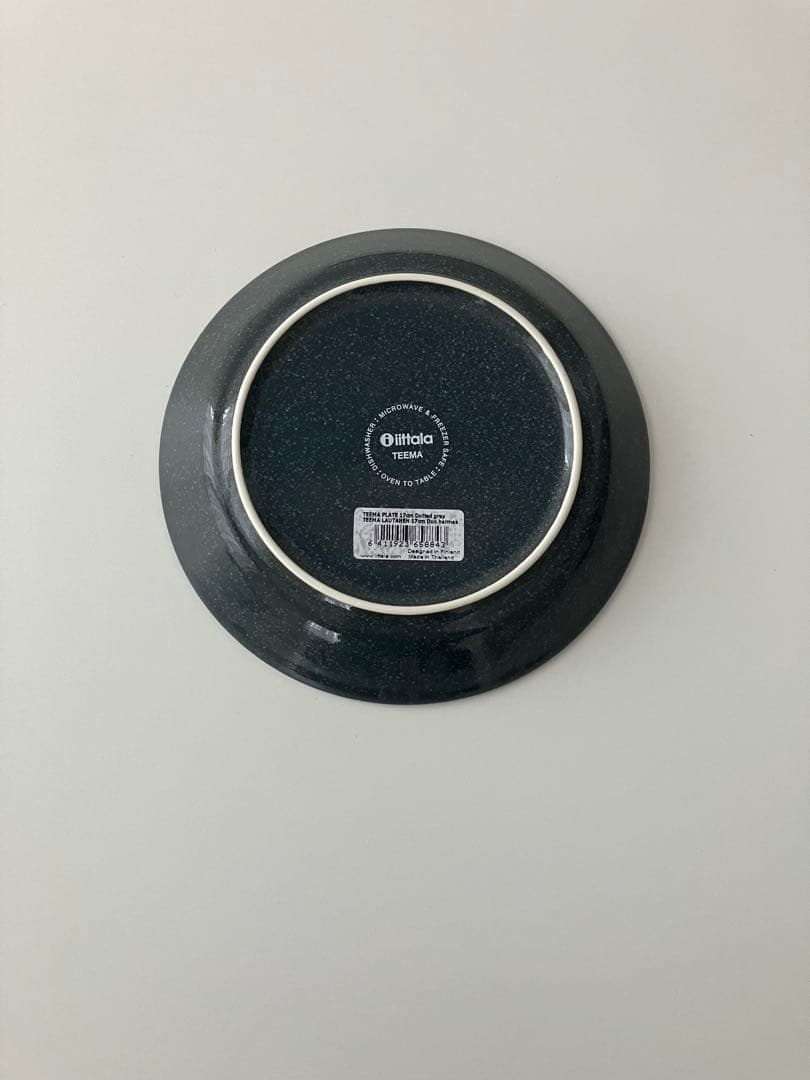 新品イッタラ　ティーマ17cmプレート　ドッテドグレー ２枚