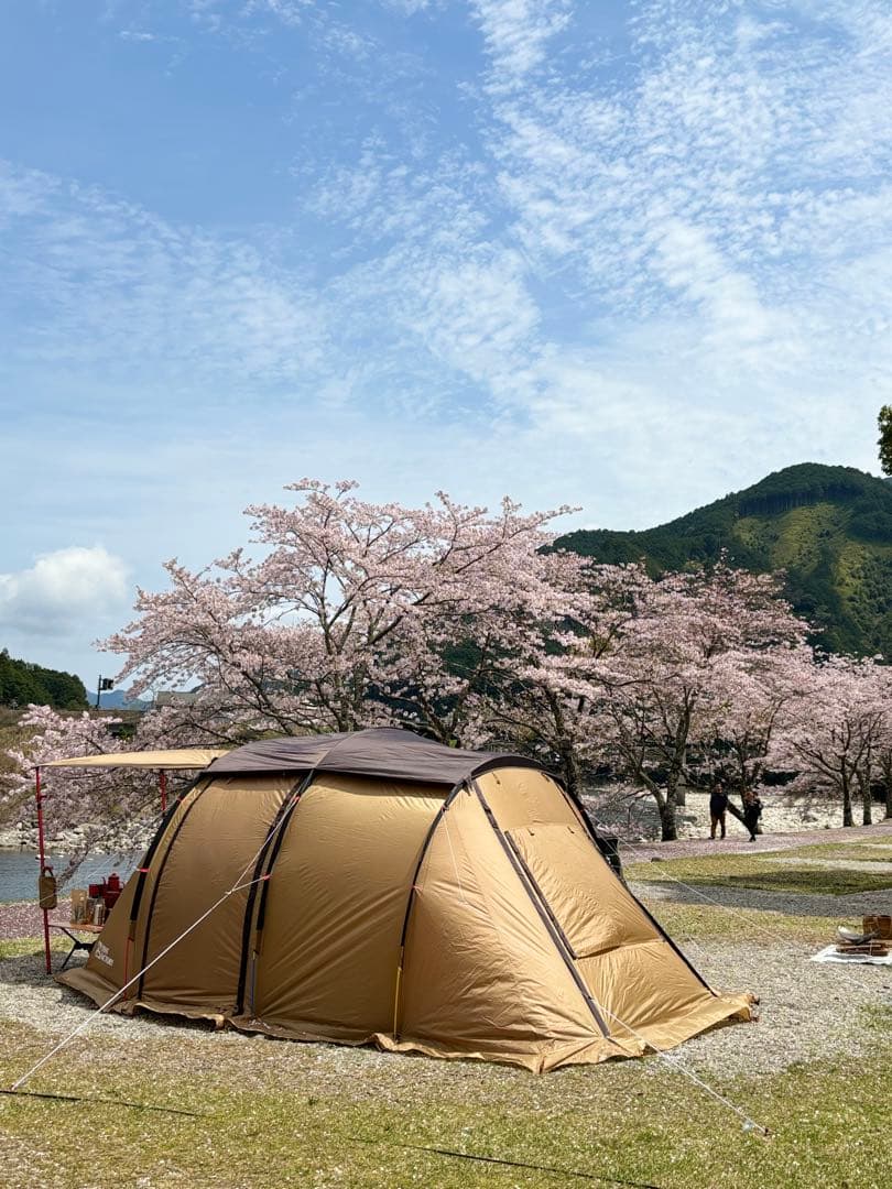 TENT FACTORY トンネル２ルームテント:TCタープ:ハイランダーゴミ箱