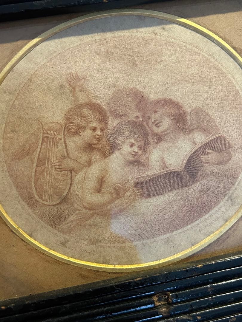 アンティーク銅版画　francesco bartolozzi 天使