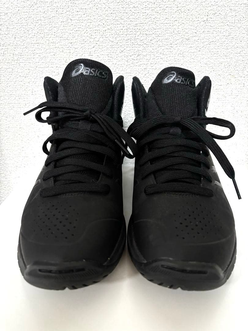 ASICS アシックス ブラック ミッドカット スニーカー 24.5cm