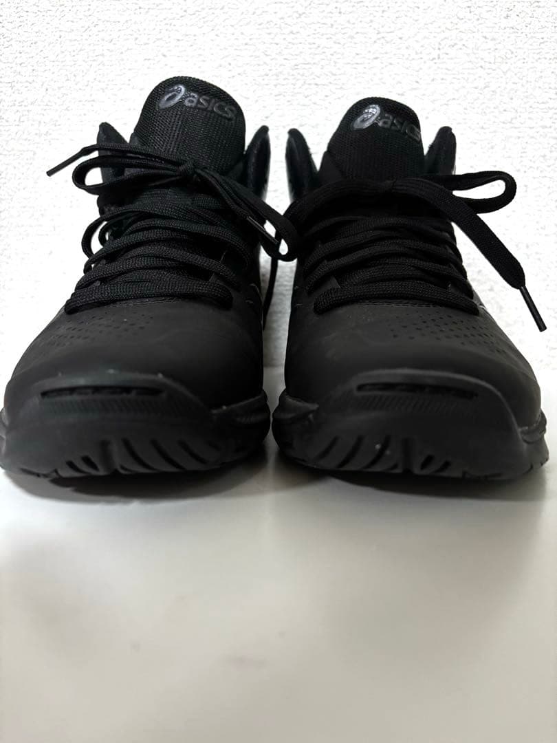 ASICS アシックス ブラック ミッドカット スニーカー 24.5cm