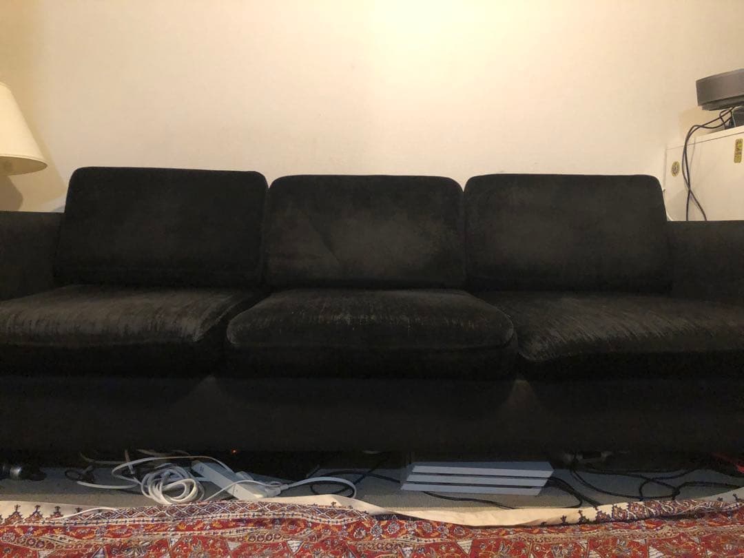 acme furniture JETTY 3P ソファ　ブラック アクメ