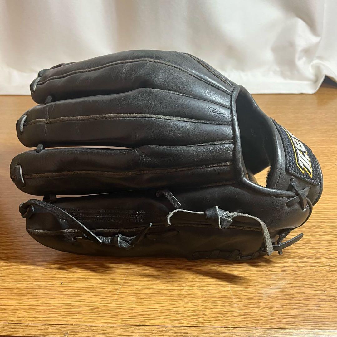 ZETT ダイナミックリーグ 軟式グローブ 黒 内野用 良品