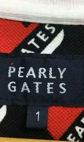PEARLY GATES 　ハート柄 ポロワンピース　サイズ1ゆったりめのM美品