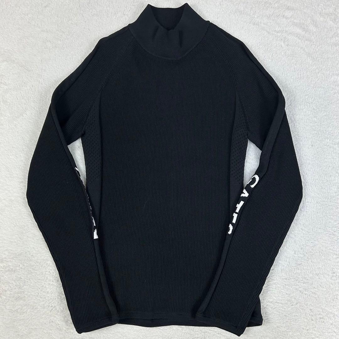 美品 22ss PEARLY GATES ハイネックニット 洗える ストレッチ