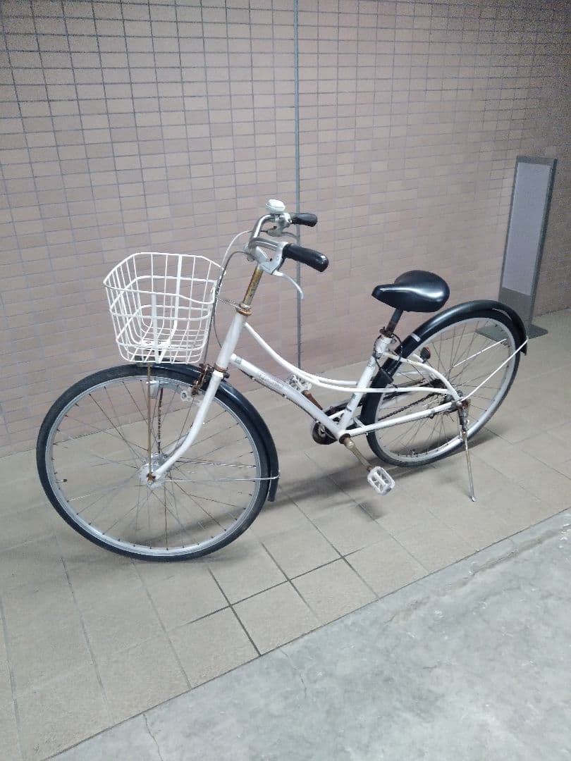 送料無料相談可！27インチ自転車！白！