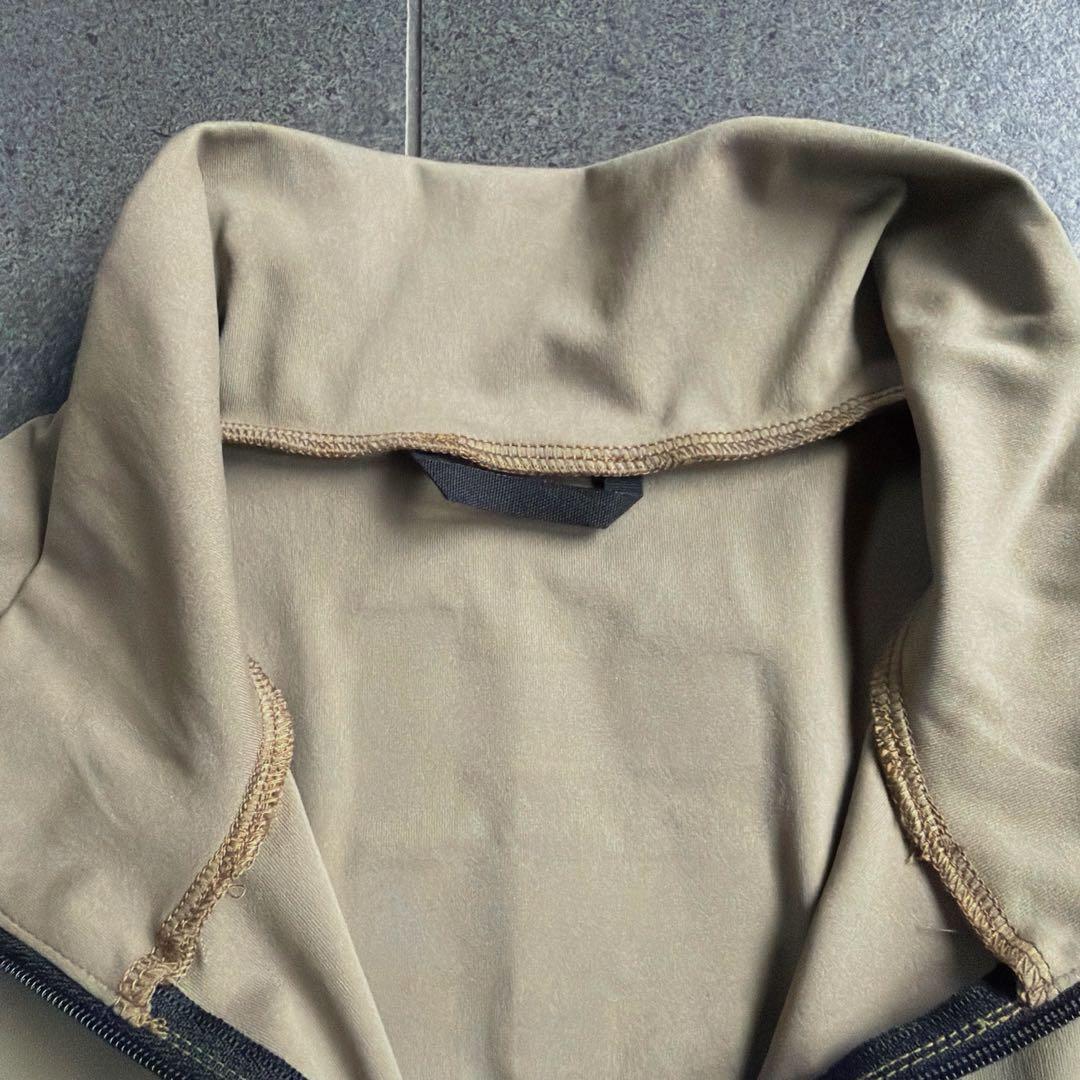 TFW49 ハーフジップ長袖ポロ　XL カーキグリーン