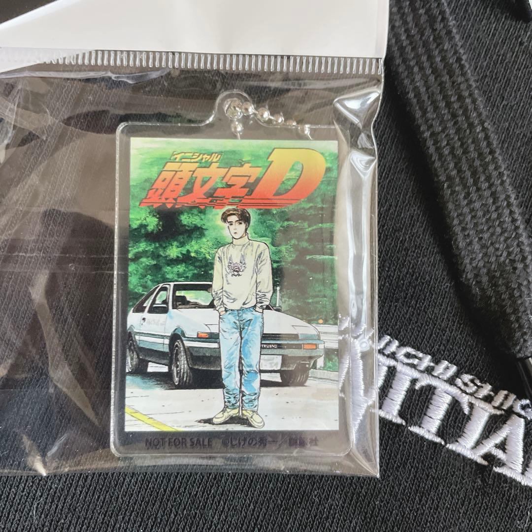 頭文字D パーカー　ジップパーカー　キーホルダー付き　LL 黒